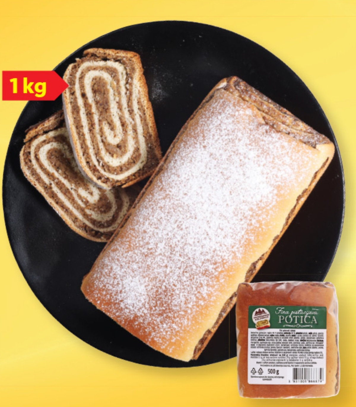 MLINOTEST Orehova potica 1 kg - Akcija v trgovini Lidl