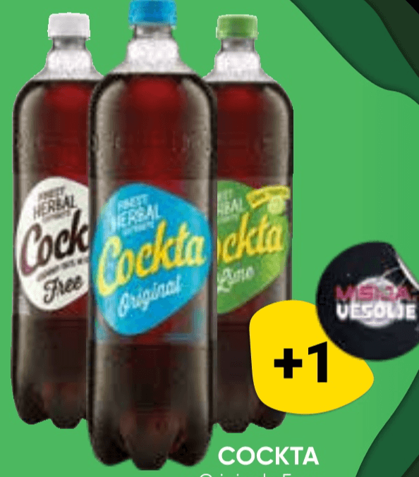Cockta 1,5 l - Akcija v trgovini Tuš