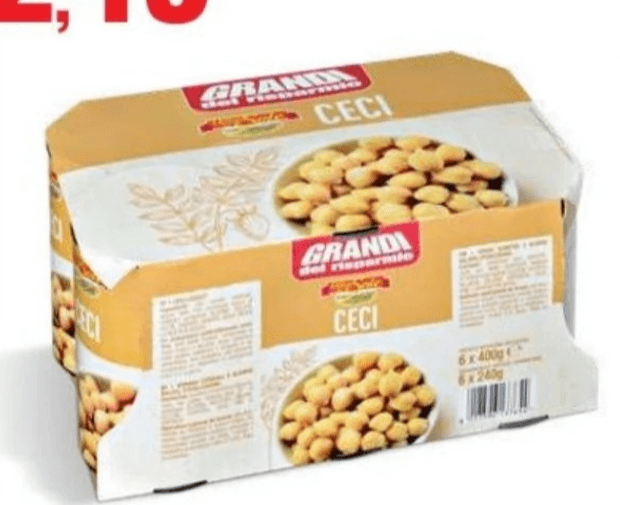 Čičerika 6 x 400 g Grandi - Akcija v trgovini Eurospin