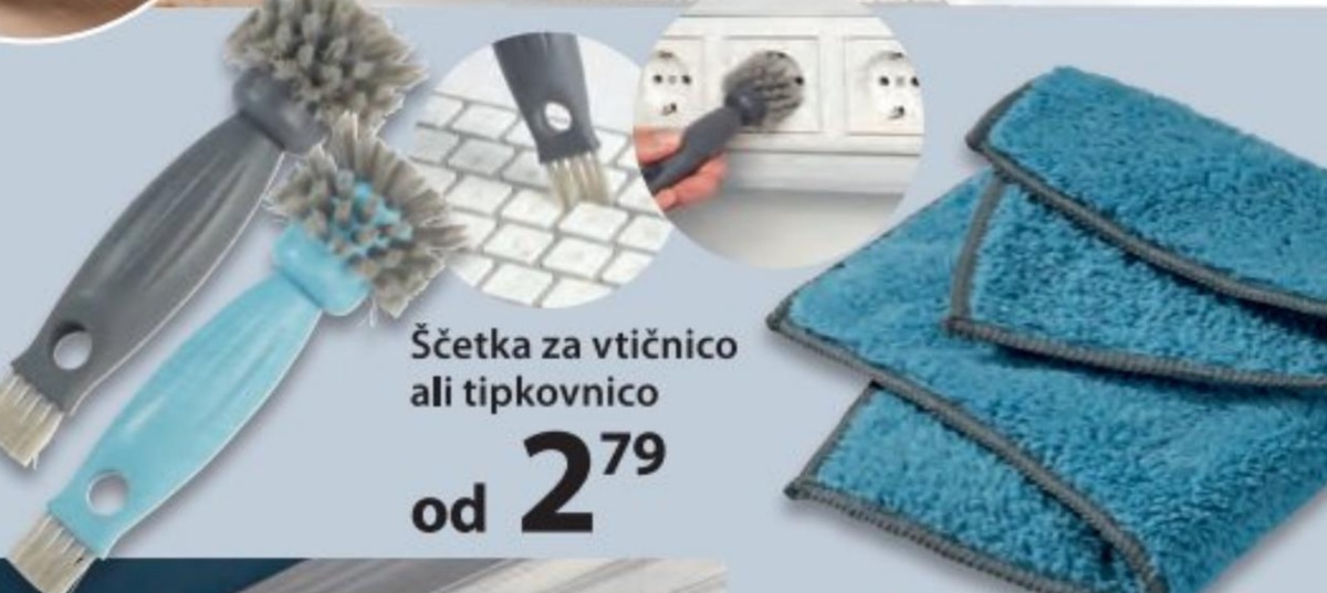 Ščetka za vtičnico ali tipkovnico - Akcija v trgovini NKD