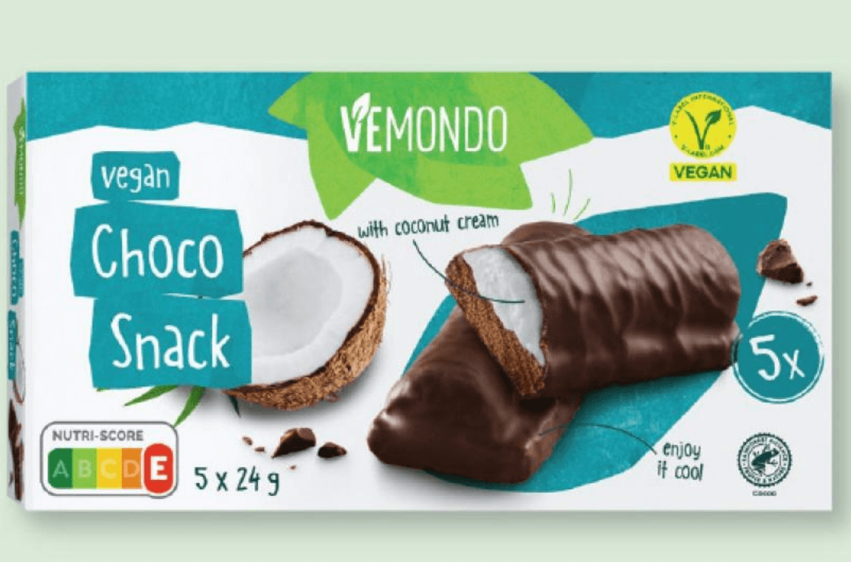 Vemondo Veganska ploščica s kokosovo kremo 5x24 g - Akcija v trgovini Lidl