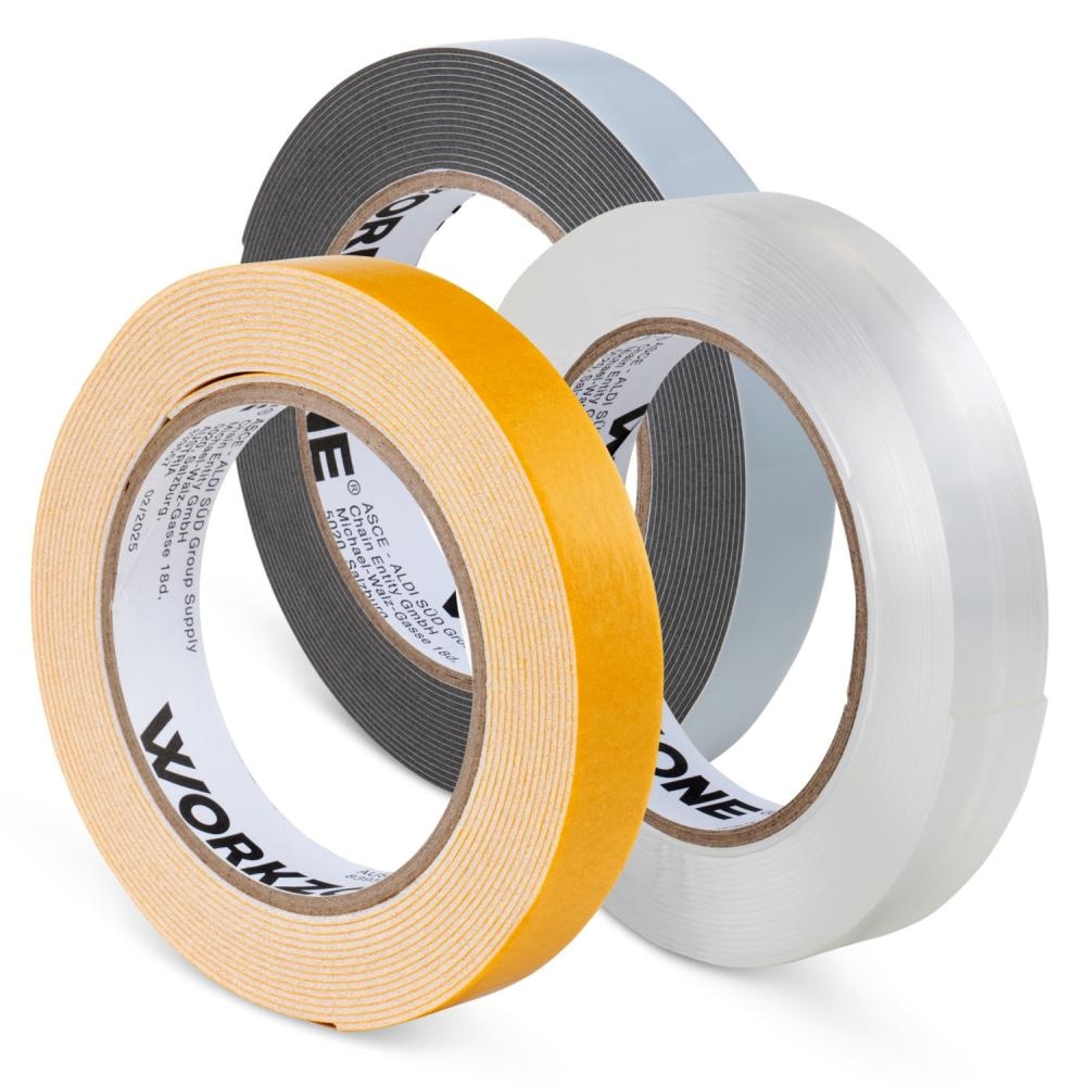 Lepilni trak 3 kosi WORKZONE - Akcija v trgovini Hofer