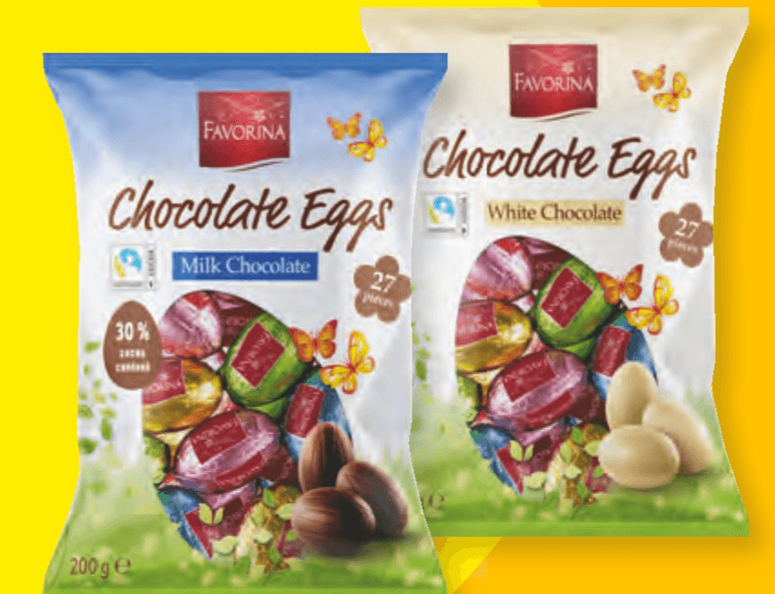 Favorina Čokoladna jajčka 200 g - Akcija v trgovini Lidl