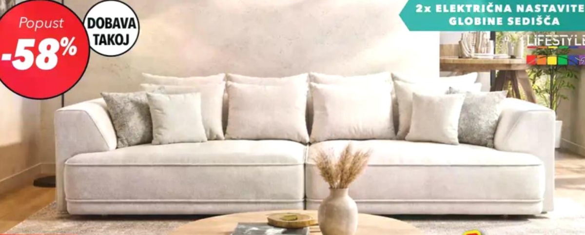 3-sed maxi ELEKTRA - Akcija v trgovini Harvey Norman