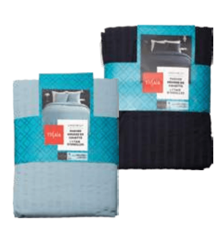 Posteljni komplet 140 x 200 + 63 x 63 cm Tissaja - Akcija v trgovini E.Leclerc