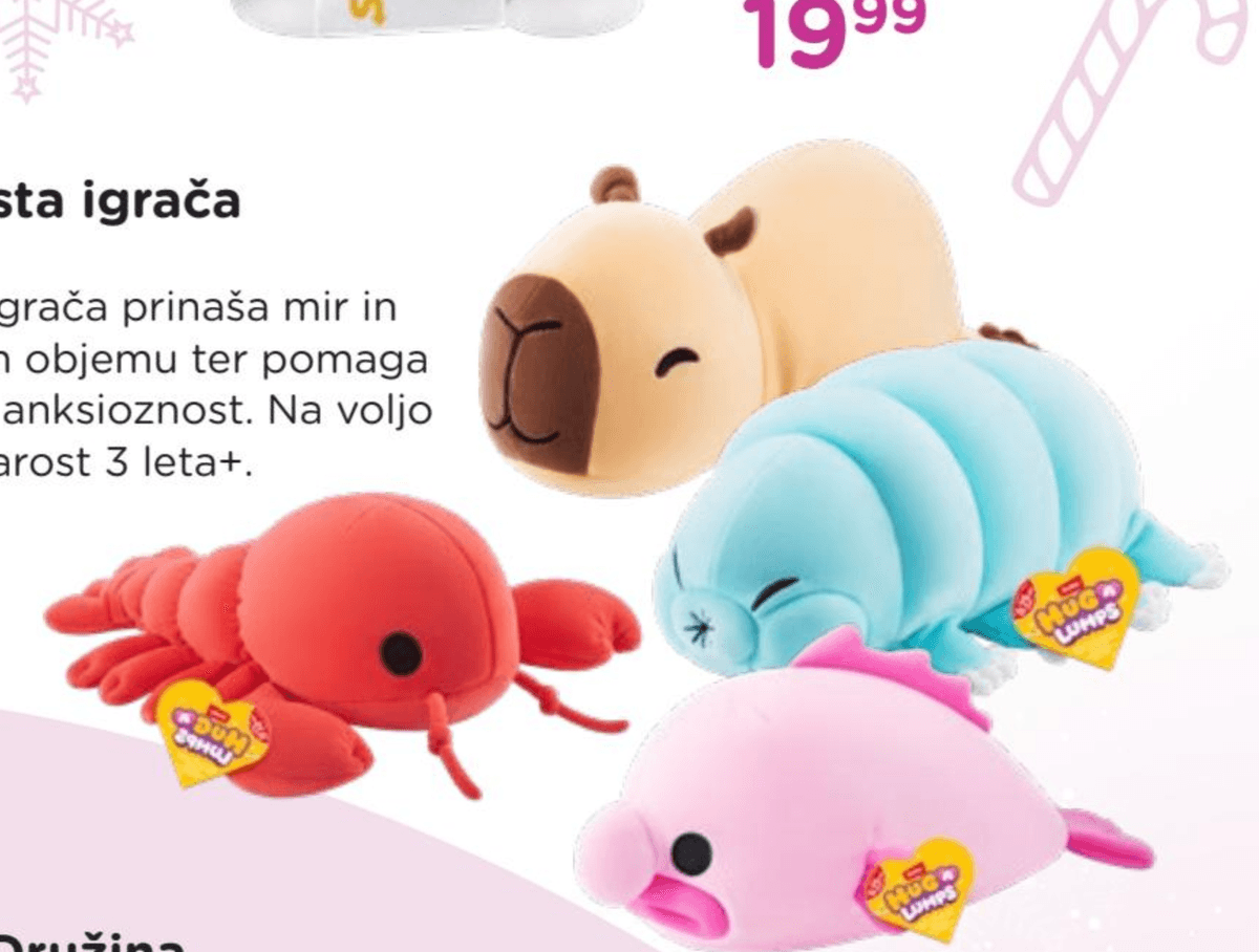 Utežena plišasta igrača ZURU HUGA LUMPS - Akcija v trgovini Baby Center