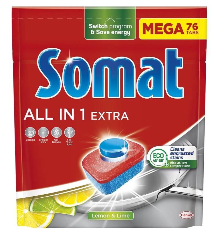 Somat All in 1 Extra tablete za pomivalni stroj 100 tablet - Akcija u trgovini Lidl