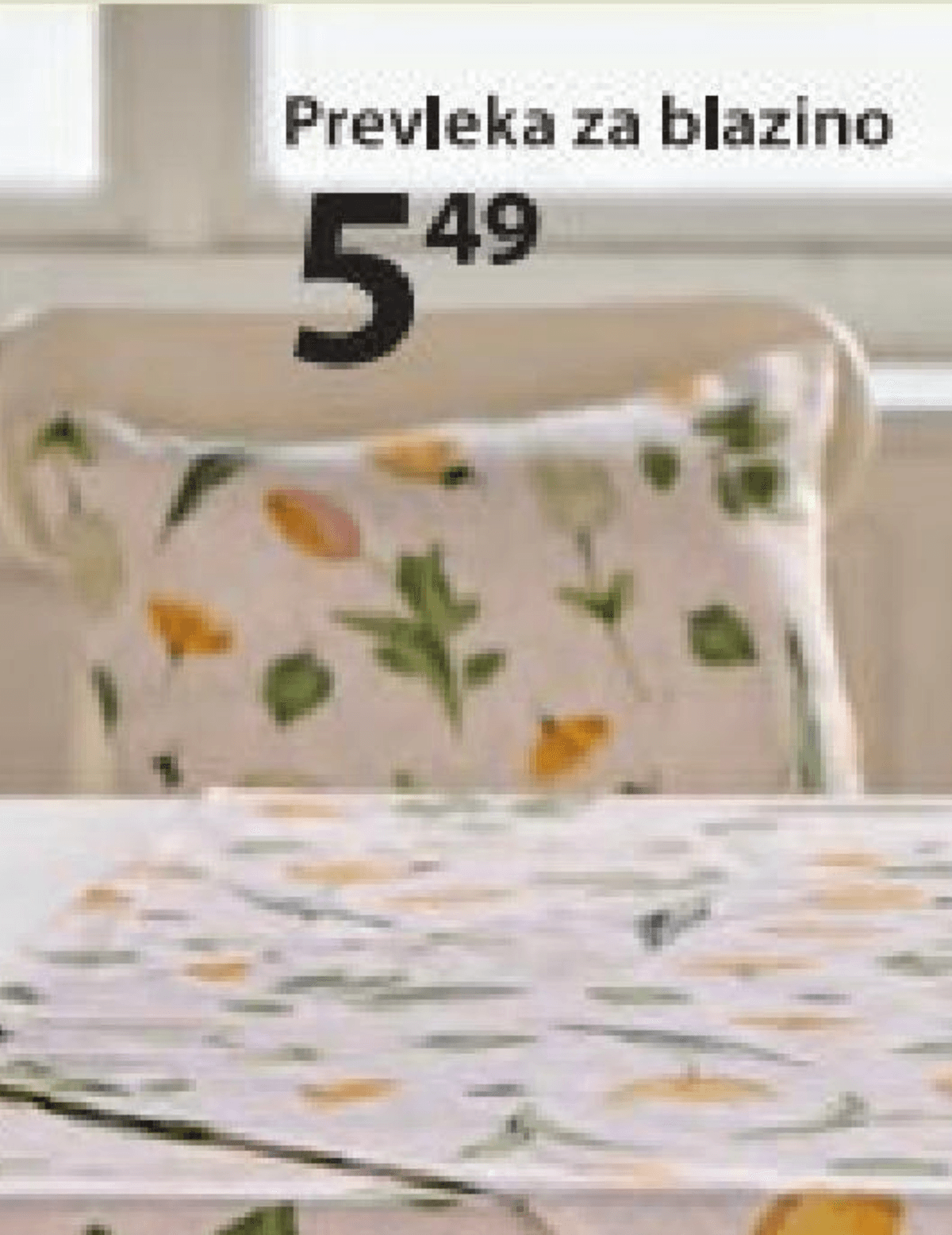 Prevleka za blazino - Akcija v trgovini NKD