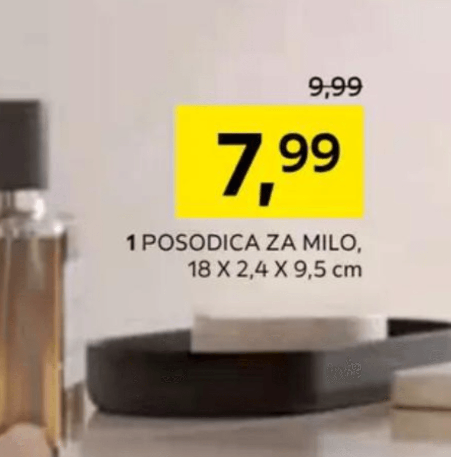Posodica za milo Satin 18 X 2,4 X 9,5 cm BB BATH - Akcija v trgovini Lesnina
