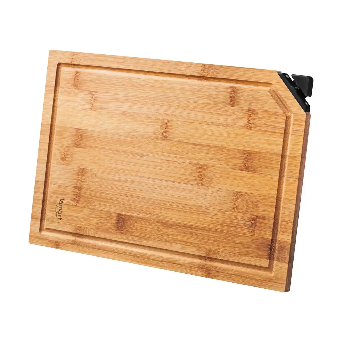 Bambusova deska za rezanje z brusilnikom 32 x 22 x 1,2 cm Lamart - Akcija v trgovini E.Leclerc
