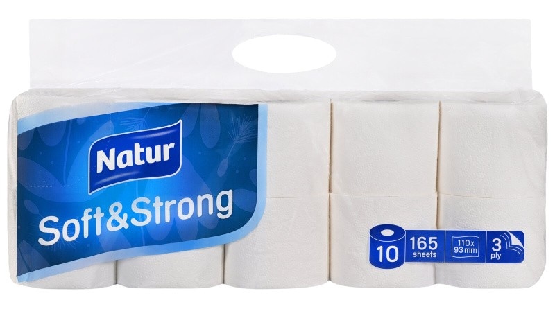 Toaletni papir Natur Soft & Strong 10 rolic Akcija v trgovini Mercator