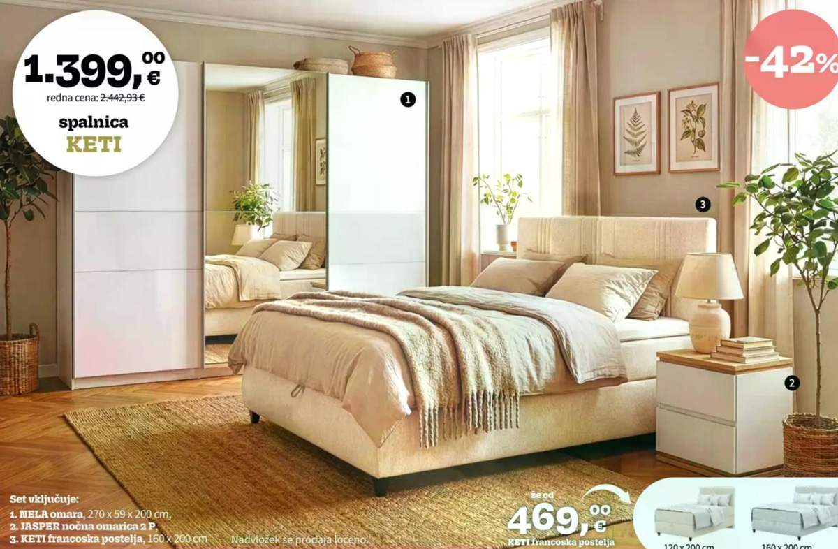 Spalnica KETI - Akcija v trgovini Prima