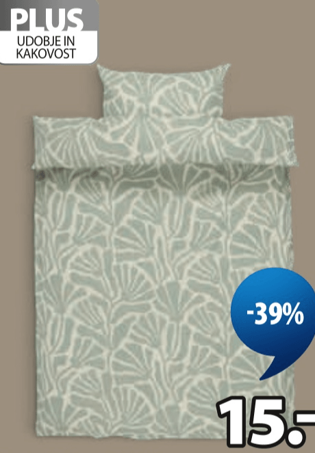 Posteljnina ELINE - Akcija v trgovini Jysk