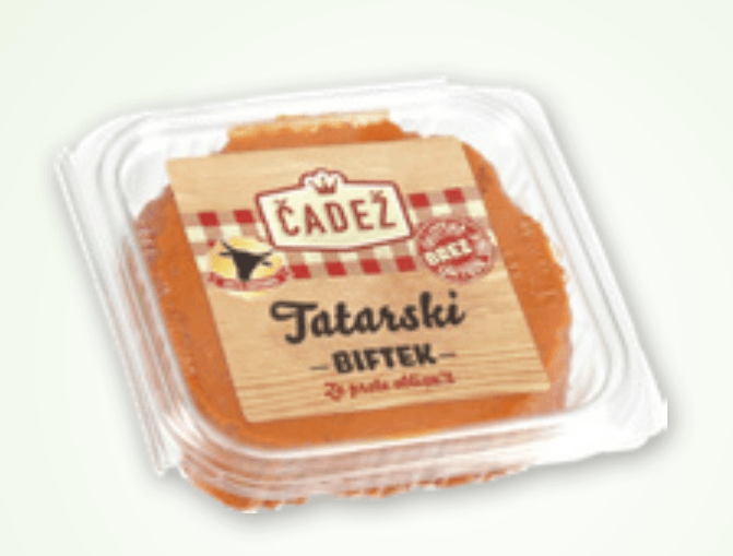 Tatarski biftek 250 g MESARSTVO ČADEŽ - Akcija v trgovini Spar