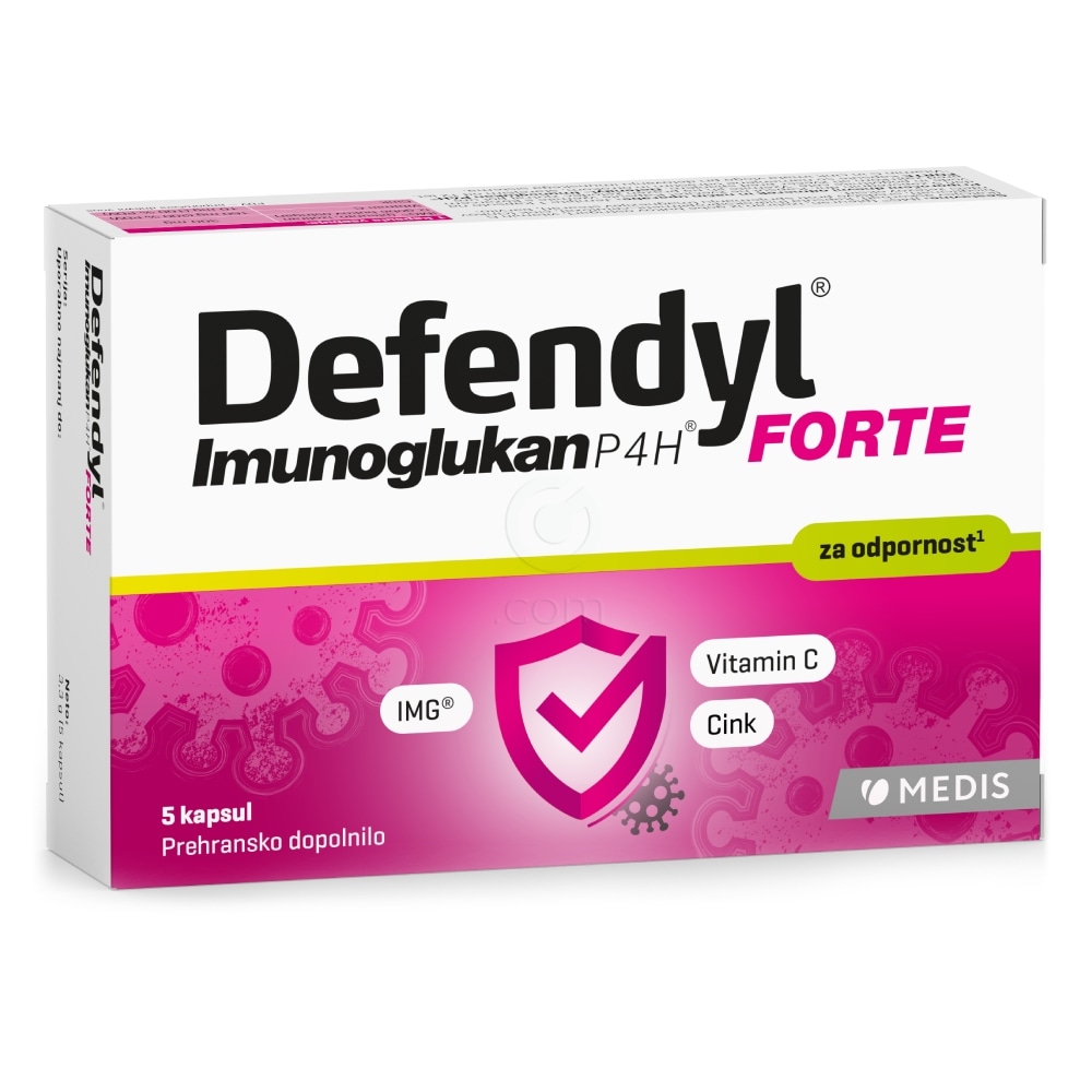 Defendyl Imunoglukan P4H® Forte 5 kapsul - Akcija v trgovini Dm