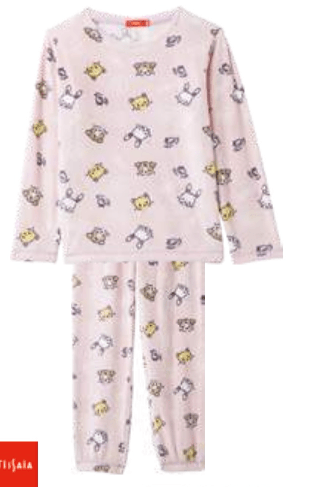 Dekliška topla pižama TISSAIA - Akcija v trgovini E.Leclerc