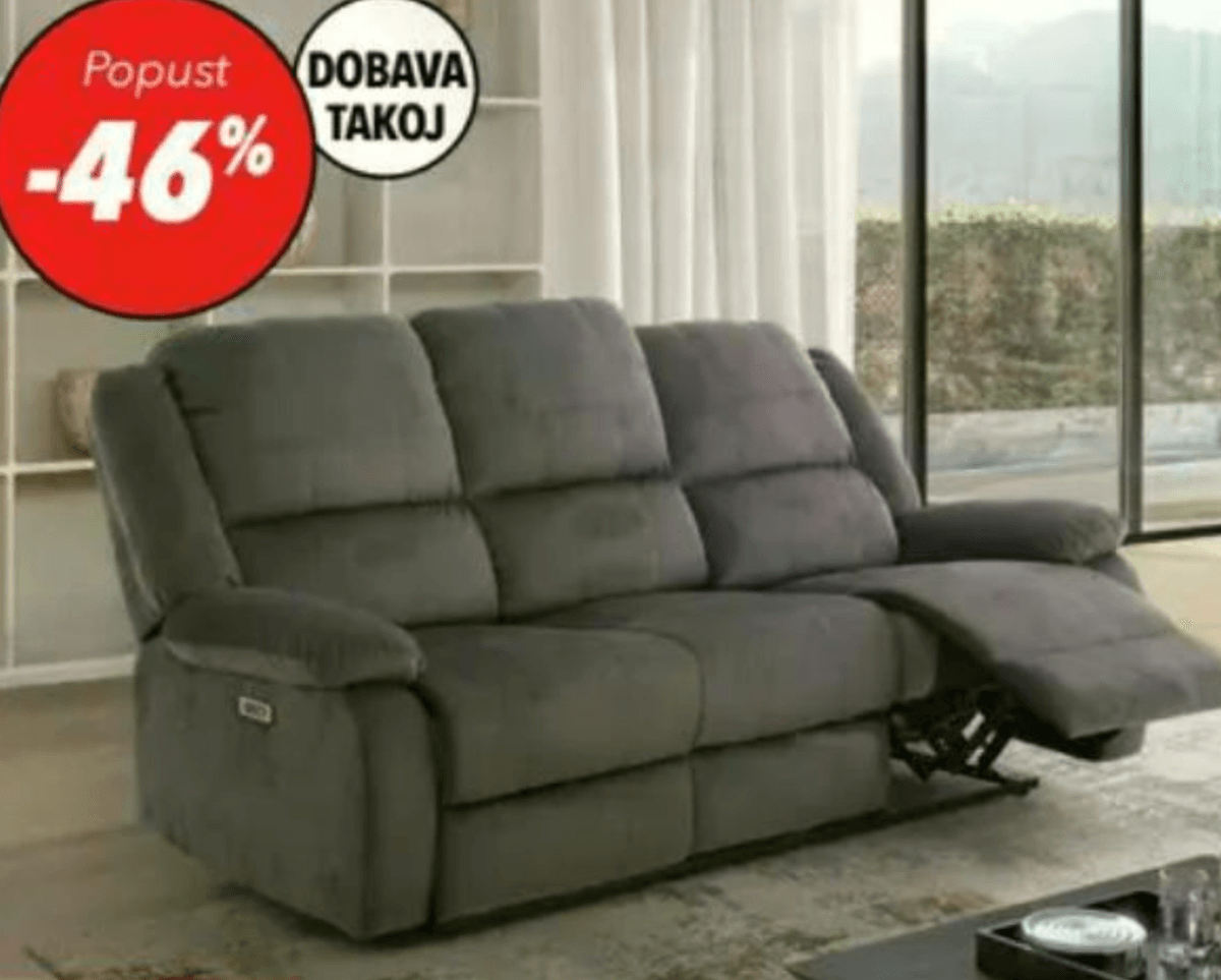 3-sed LORA-4 2x 3-sed - Akcija v trgovini Harvey Norman