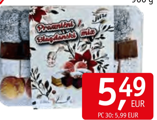 Keksi Praznični Mix 900 g - Akcija v trgovini Jager