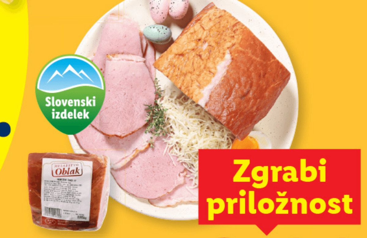 Mesarstvo Oblak Velikonočna šunka pribl. 750 g - Akcija v trgovini Lidl