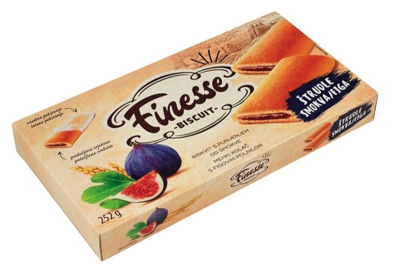 Keksi štrudle Finesse 252 g - Akcija v trgovini Mercator