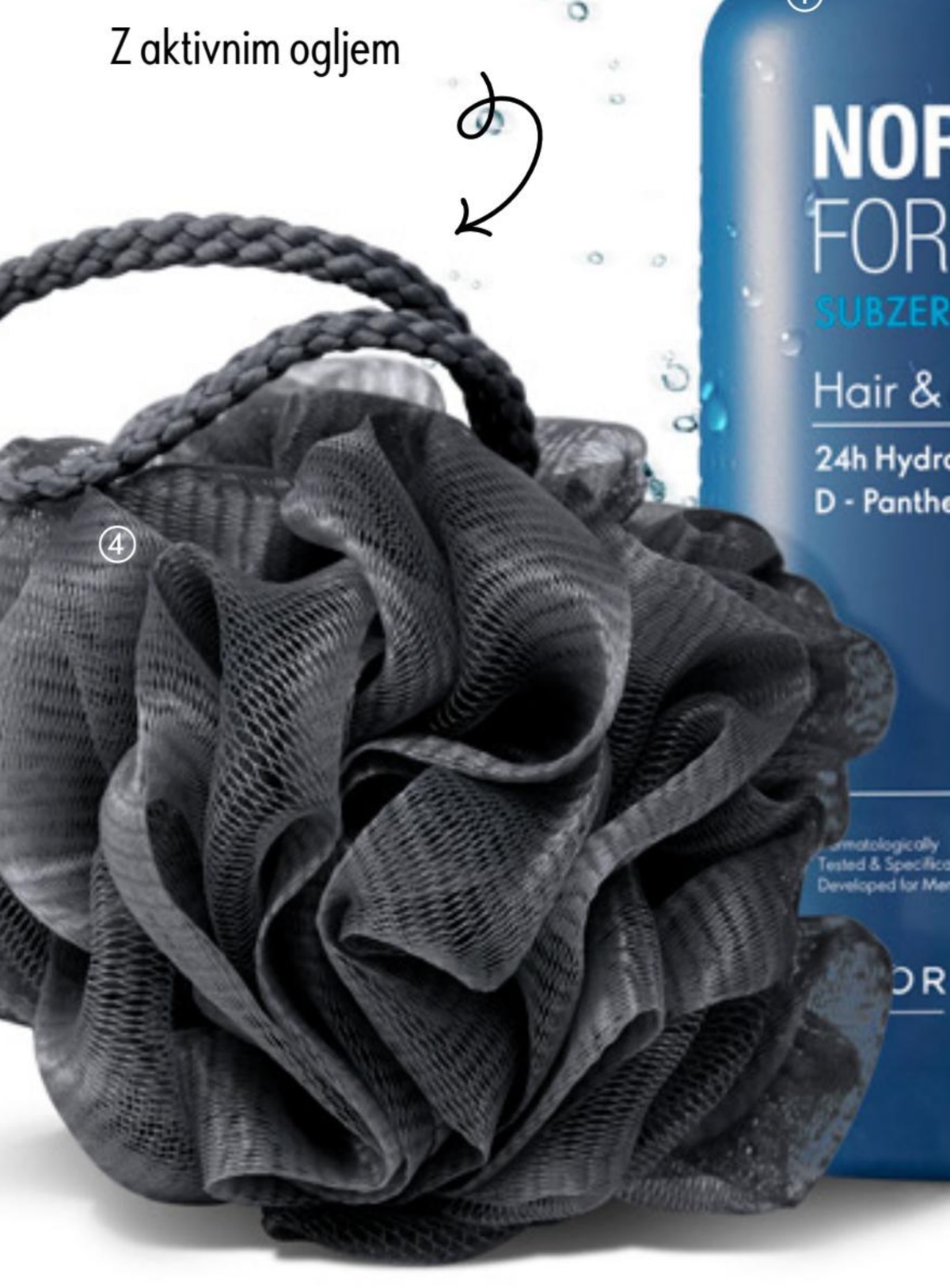 Gobica za prhanje z ogljem - Akcija v trgovini Oriflame