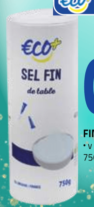 Fina jedilna sol 750 g Eco - Akcija v trgovini E.Leclerc