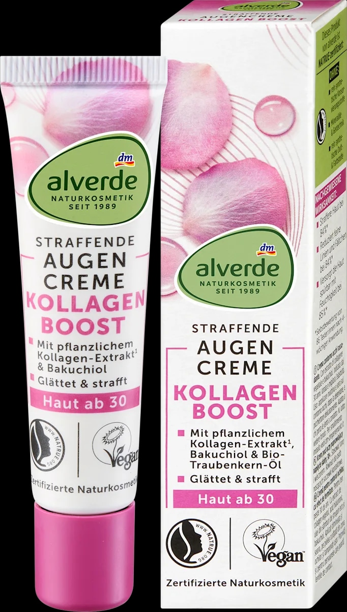 Alverde Kollagen Boost učvrstitvena krema za kožo okrog oči 15 ml Akcija v trgovini Dm