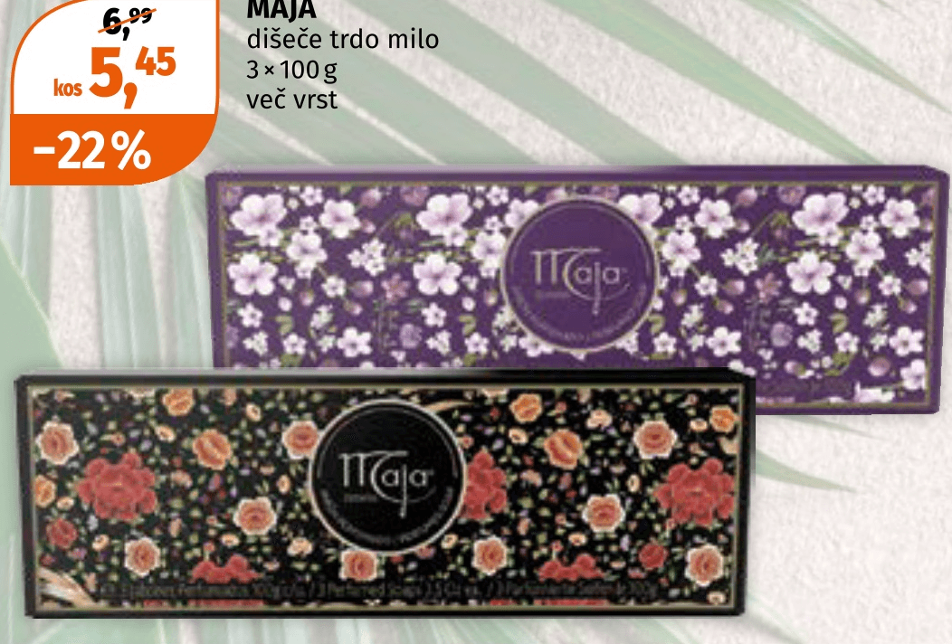 Maja trdo milo 3x100g - Akcija v trgovini Mueller