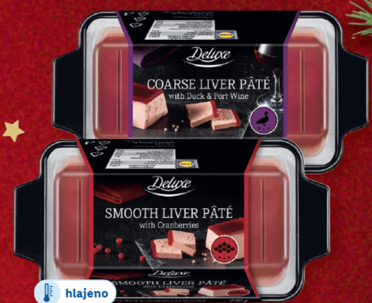 Deluxe Premium jetrna pašteta 220 g - Akcija v trgovini Lidl
