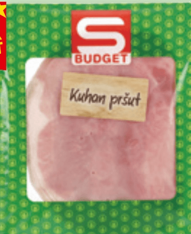 Kuhan pršut 150 g S Budget - Akcija v trgovini Spar