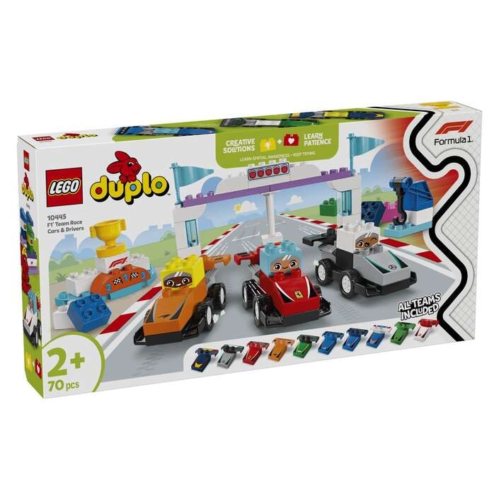 LEGO Duplo Dirkalniki in dirkalci ekipe F1® 70 kock - Akcija v trgovini Baby Center