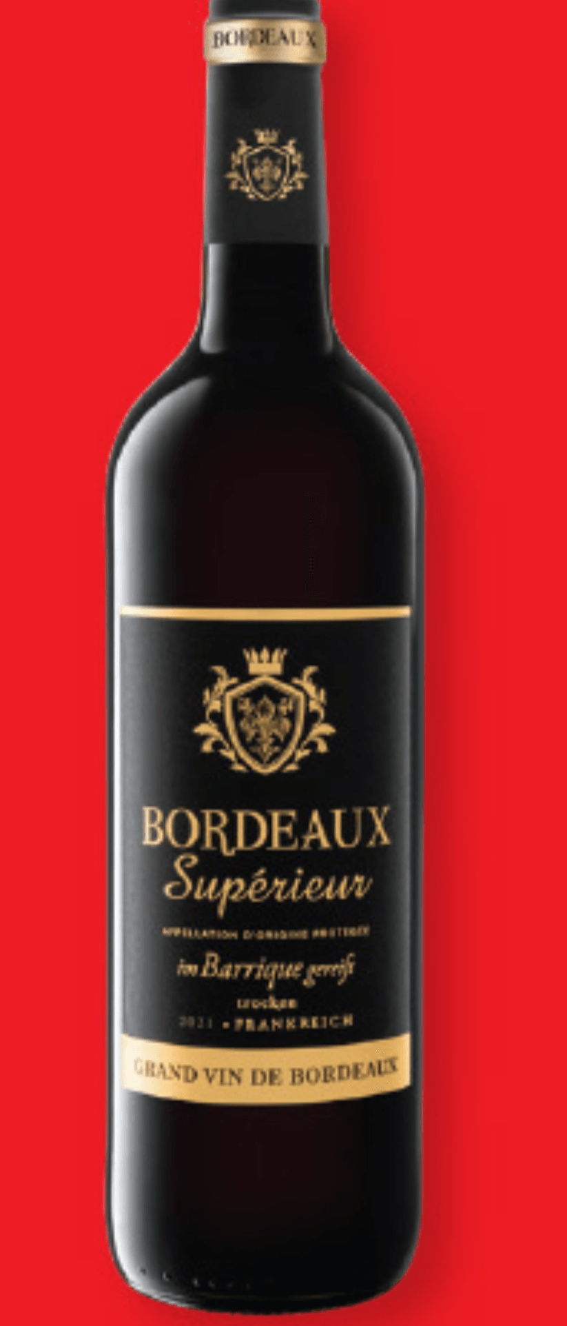 Bordeaux Supérieur 0,75 L - Akcija v trgovini Lidl