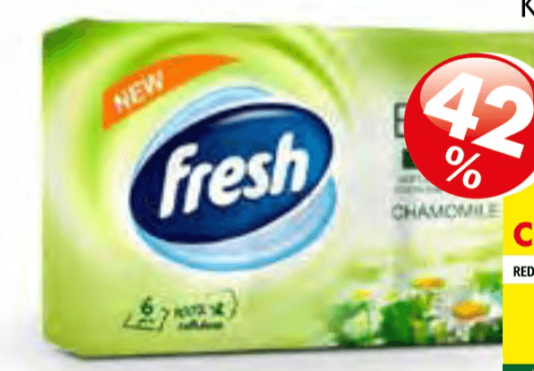 Robčki Fresh 6/1 - Akcija u trgovini Jager