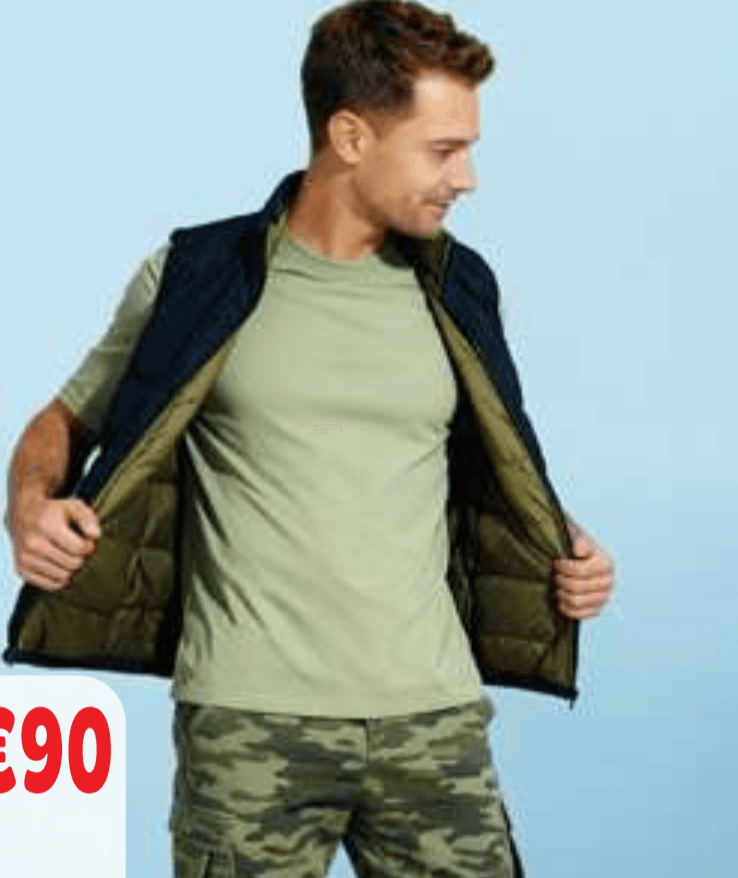 Moška obojestranska prešita jakna TISSAIA - Akcija v trgovini E.Leclerc