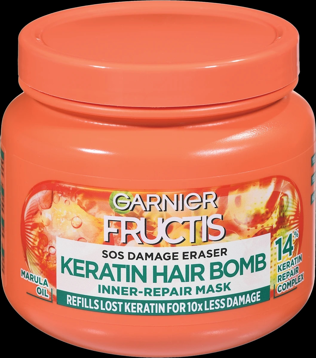 GARNIER Fructis Keratin Hair Bomb maska 320 ml - Akcija v trgovini Dm