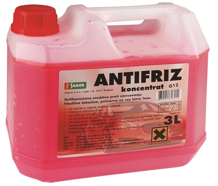 Antifriz rdeči 3 L Jager - Akcija v trgovini Jager