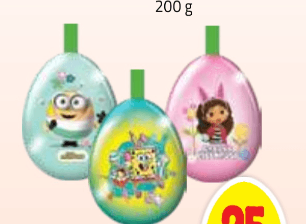 Pločevinasto jajce z žele bonboni 40 g - Akcija v trgovini E.Leclerc