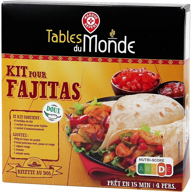 Komplet za pripravo fajitas ali burritos Tables du Monde 505 g ali 510 g - Akcija v trgovini E.Leclerc