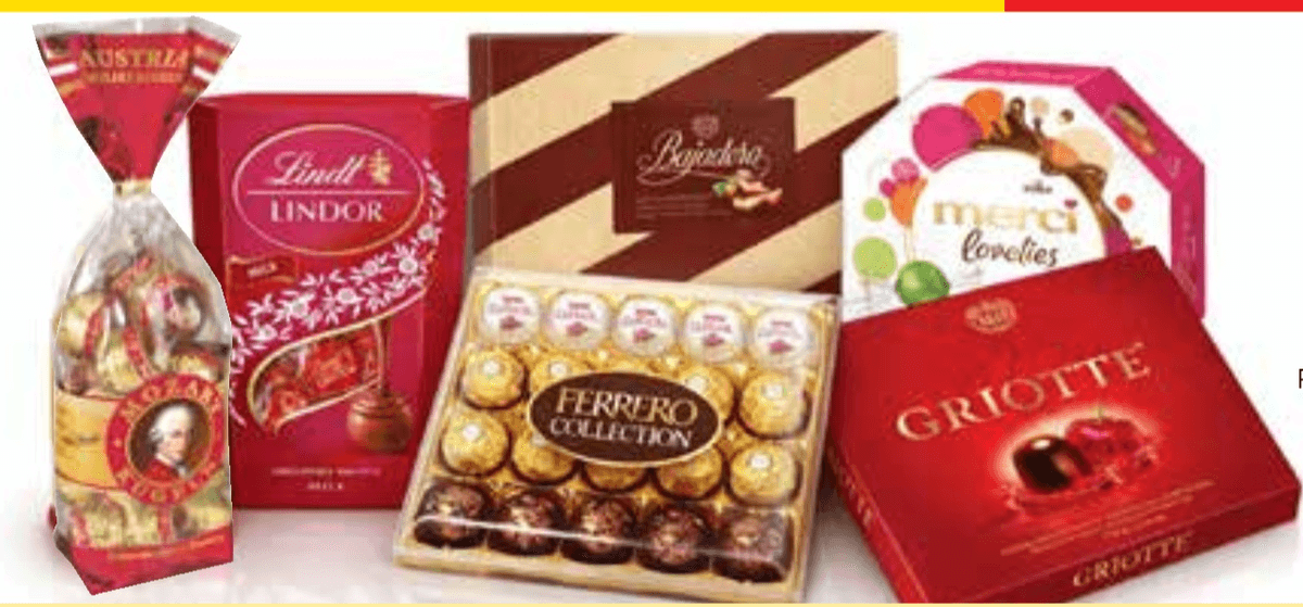 Bombonjere - Akcija v trgovini Tuš