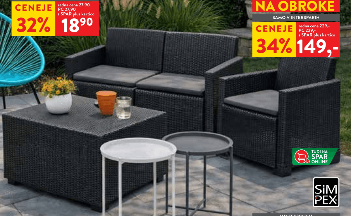 Set Como Anthracite Simpex - Akcija u trgovini Spar