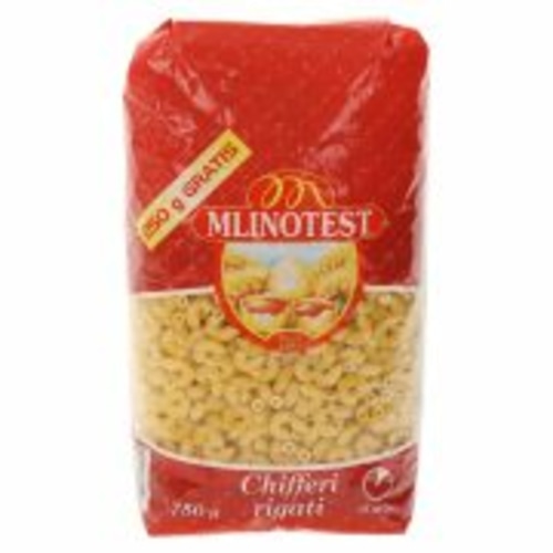 Jajčne testenine Chifferi Rigati 750 g MLINOTEST - Akcija u trgovini E.Leclerc