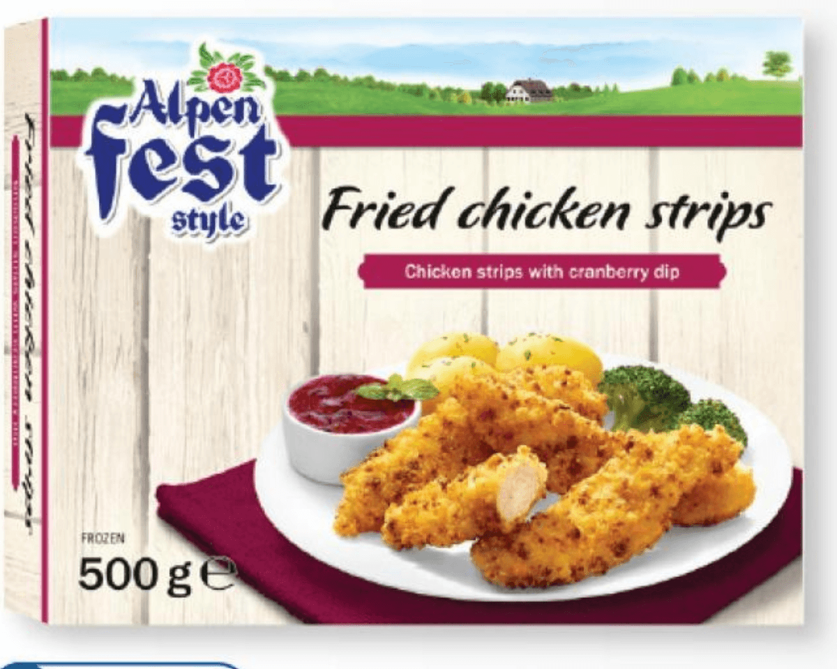 ALPENFEST Panirani piščančji trakci 500 g - Akcija v trgovini Lidl