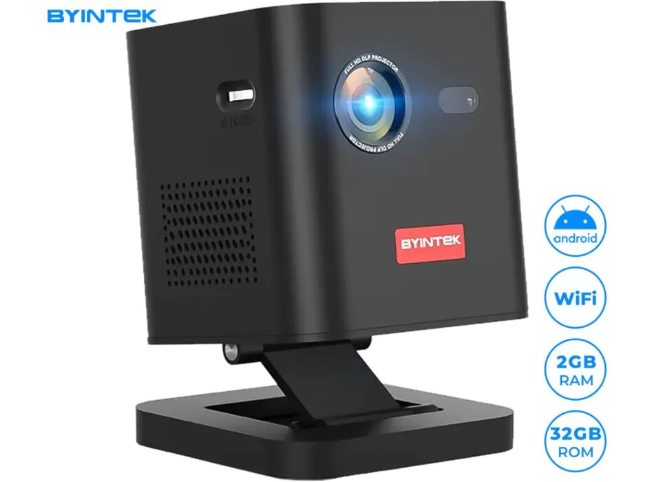 Prenosni pametni projektor BYNTEK UFO P19 - Akcija v trgovini Harvey Norman