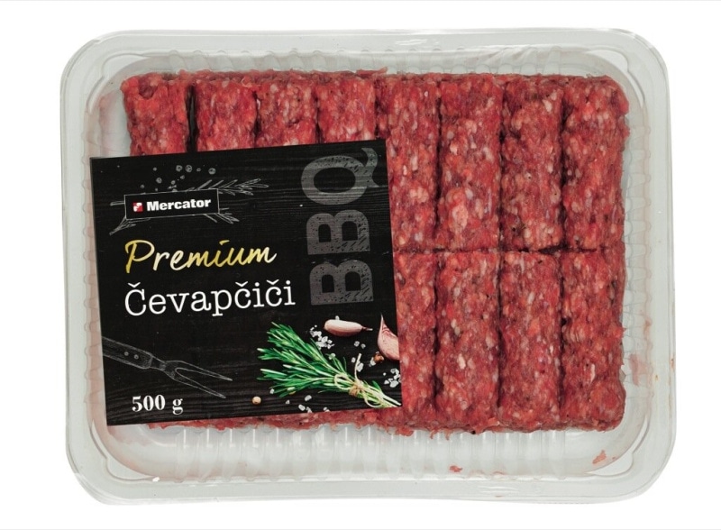 Premium čevapčiči 500 g Mercator - Akcija v trgovini Mercator