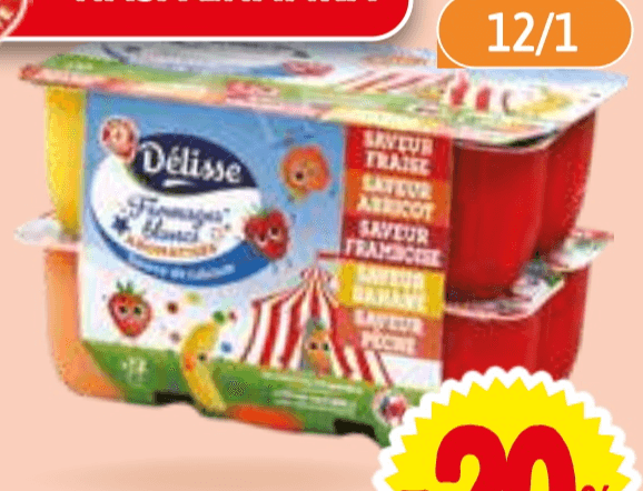 Sadna skuta Délisse 600 g - Akcija v trgovini E.Leclerc