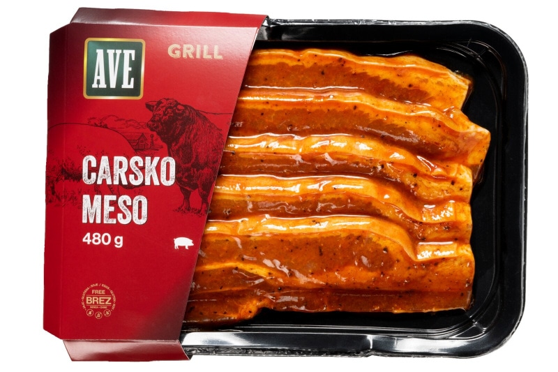 Carsko meso v marinadi AVE GRILL 480 g - Akcija v trgovini Mercator