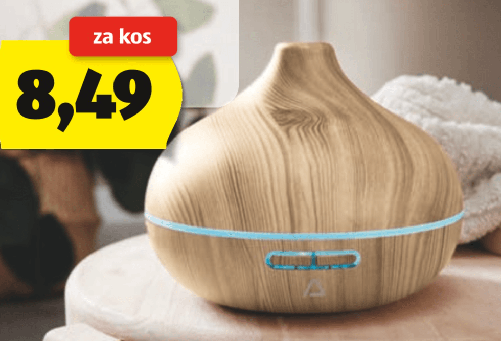 AMBIANO ULTRAZVOČNI DIŠAVNI RAZPRŠILNIK - Akcija v trgovini Hofer