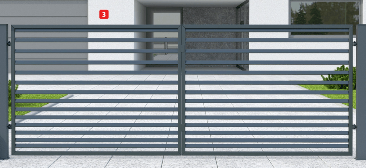 Dvokrilna ograjna vrata 'Selena' - Akcija v trgovini Bauhaus