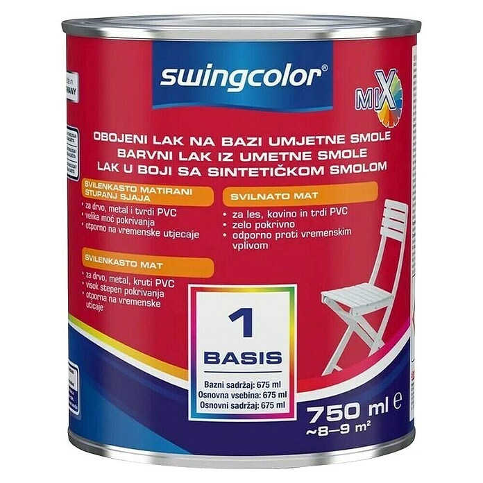 Swingcolor Mix barvni lak iz umetne smole 'Basis 1 ali 3' 750 ml - Akcija v trgovini Bauhaus