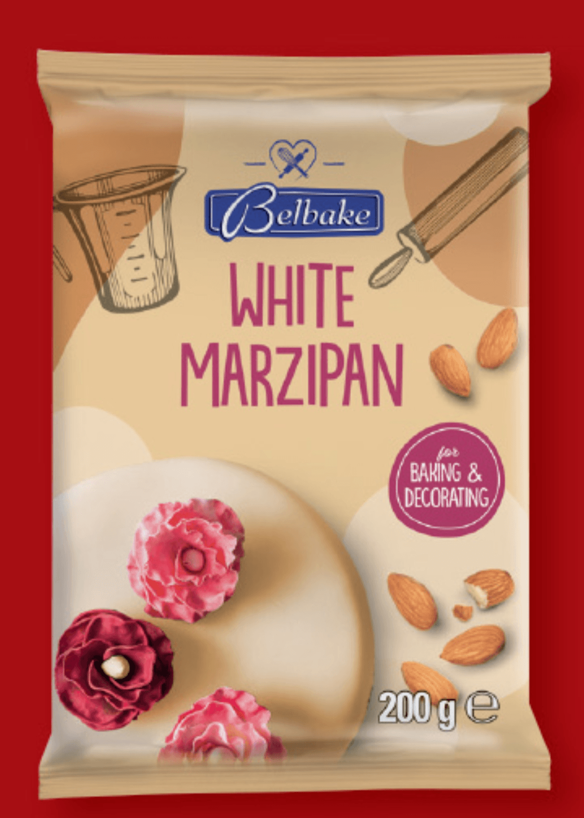 Belbake Fina marcipanova masa 200 g - Akcija v trgovini Lidl